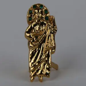 San Judas Hat Pin 14k Plated